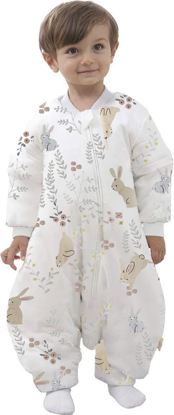 Beste recensies van β Deryan Baby Winterslaapzak Met Afritsbare Mouw 70cm - Wit - Konijn ???? - Afbeelding 3
