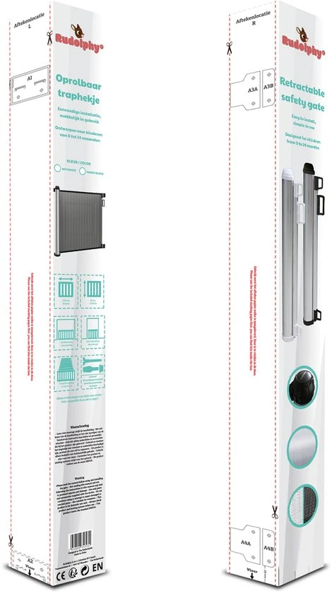 Coupon ✔️ Rudolphy - Oprolbaar Traphekje - Veiligheidshekje - Luxe Aluminium - Wit ???? - Afbeelding 12