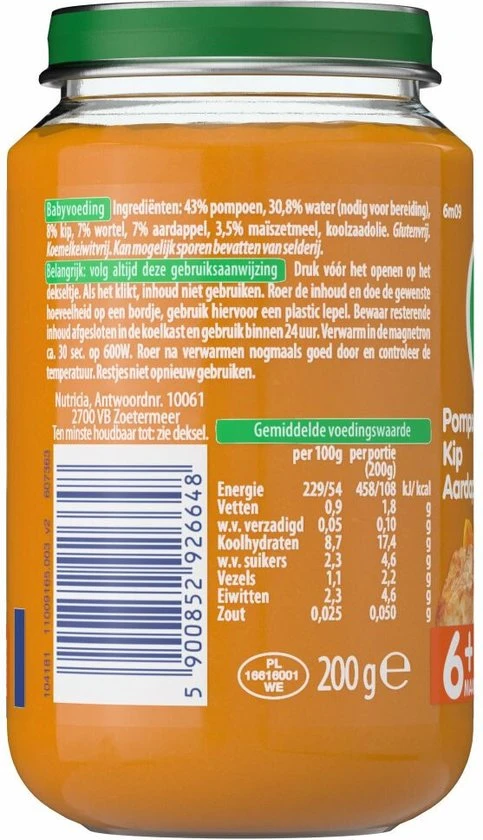 Beste Verkoop ???? Olvarit Babymaaltijd 6+ Maanden - Pompoen Kip Aardappel - 6 X 200g ???? - Afbeelding 10