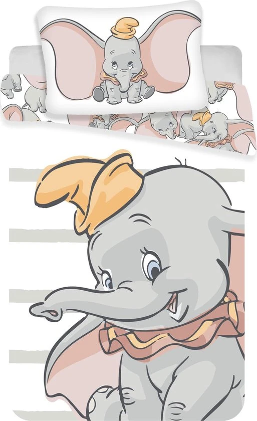 Hete verkoop ✔️ Disney Dumbo Little One BABY Dekbedovertrek - 100x135 Cm - Multi ???? - Afbeelding 4