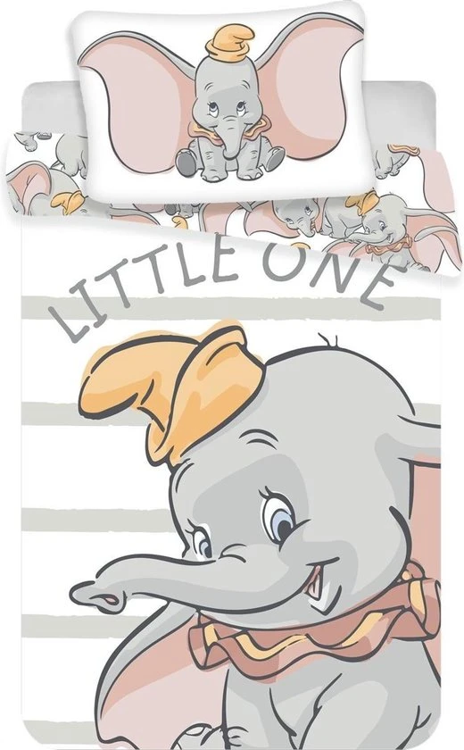 Hete verkoop ✔️ Disney Dumbo Little One BABY Dekbedovertrek - 100x135 Cm - Multi ????