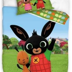 Beste Pirce ???? Bing Bunny BABY Dekbedovertrek Wave - 100 X 135 Cm - Katoen ????