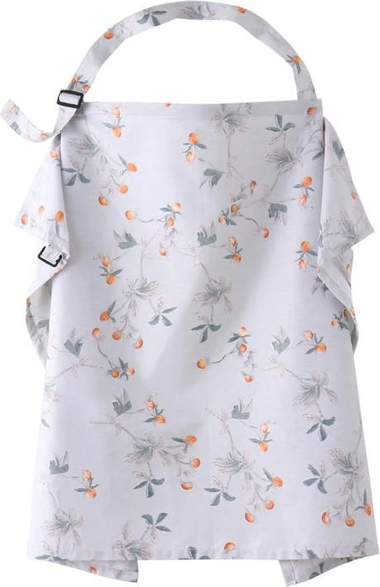 Hete verkoop ???? Merkloos Borstvoedingsdoek - Voedingsdoek - Afschermdoek - Grijs Gebloemd ????