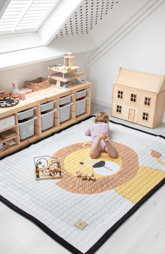 Uitgang ???? Love By Lily - Groot Baby Speelkleed - Mr. Chairman Lion - City Size - 150x120cm ????