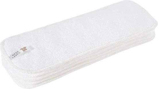 Goedkoopste ???? HappyBear | Microvezel Booster Set - 4 Stuks | Wasbare Luiers | Inleggers ????