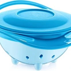Nieuw ???? Baby Jem Eetbakje 360 Graden - Baby Kommetje - Baby Kom - Anti Knoei Bakje - Blauw ⭐