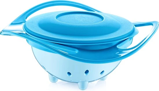 Nieuw ???? Baby Jem Eetbakje 360 Graden - Baby Kommetje - Baby Kom - Anti Knoei Bakje - Blauw ⭐