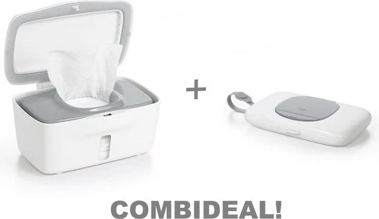 Aanbiedingen ???? OXO Tot - Doekjesverdeler En Doekjesverdeler Voor Onderweg Grijs | Combideal | Grey | Antislip | Verzwaard ????