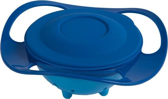 Nieuw ???? Baby Jem Eetbakje 360 Graden - Baby Kommetje - Baby Kom - Anti Knoei Bakje - Blauw ⭐ - Afbeelding 3