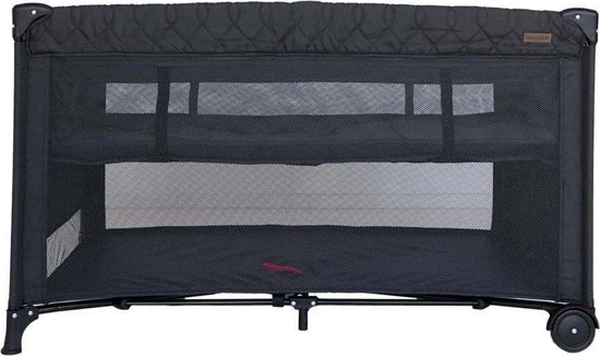 Beste Verkoop ???? Pr?natal Pr Natal Luxe Campingbedje Met Draagtas En Bodemverhoger - Zwart - 120 X 60 Cm ????