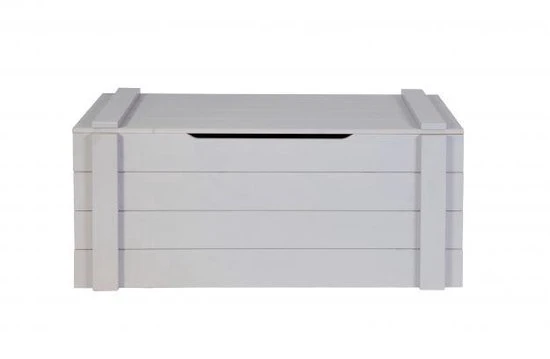 Goedkoop ???? WOOOD Dennis Speelgoedkist - Grenen Geborsteld - Betongrijs - 42x90x42 ???? - Afbeelding 8