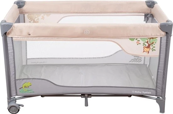 Korting ???? Moby-System Moby System Campingbedje - Reisbedje Baby - Met Matras Commode Bodemverhoger En Klamboe - Inklapbare Box ???? - Afbeelding 22