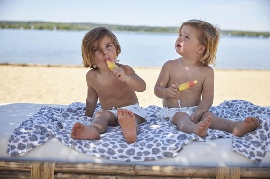 Uitgang ???? Meyco Panter Swaddle Xl - Hydrofiel - Neutral - 140x200cm ???? - Afbeelding 4