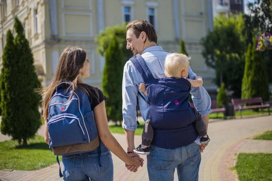 Flash-uitverkoop ???? GoldBaby Praktische Draagzak Baby - Blauw - Babydrager - Buikdrager En Rugdrager - Opbergtas Inbegrepen ???? - Afbeelding 5