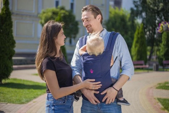 Flash-uitverkoop ???? GoldBaby Praktische Draagzak Baby - Blauw - Babydrager - Buikdrager En Rugdrager - Opbergtas Inbegrepen ???? - Afbeelding 6