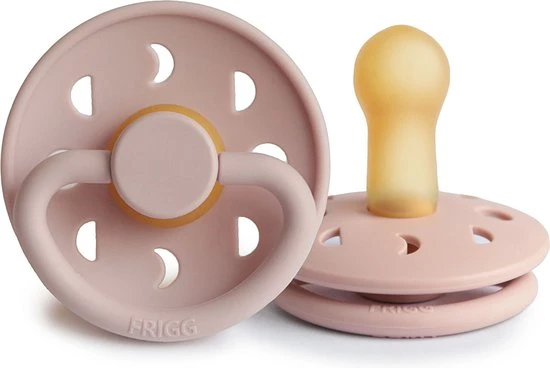 Nieuw ???? FRIGG Moon Fopspeen Natuurrubber - Blush, Croissant, Sage - Maat 2 - Leeftijd 6 Tot 18 Maanden ???? - Afbeelding 2