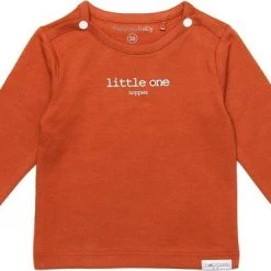 Top 10 ???? Noppies Unisex ???? Shirt Hester Met Tekst - Spicy Ginger - Maat 50 ⌛