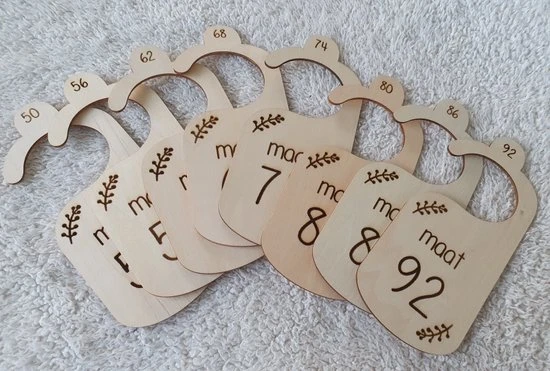 Korting ???? Typisch Sil Kastverdeler - Kledingkast Kinder/baby - Maatverdelers - Maathangers - Kledinghanger - Kast Verdeler - Maat Hangers ???? - Afbeelding 2