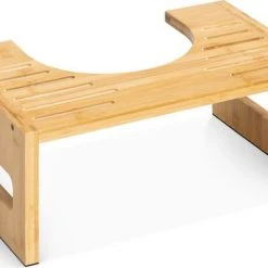 Goedkoopste ???? Navaris Bamboe Toiletkrukje Voor Volwassenen - WC Krukje Voor De Juiste Houding - Antislip-oppervlak - Bruin ????