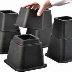 Aanbiedingen ???? LuxeBass 4x Bedverhogers | Bedklossen | Meubelverhogers | Stoelverhogers | Max. 600 Kg - LB637 ????