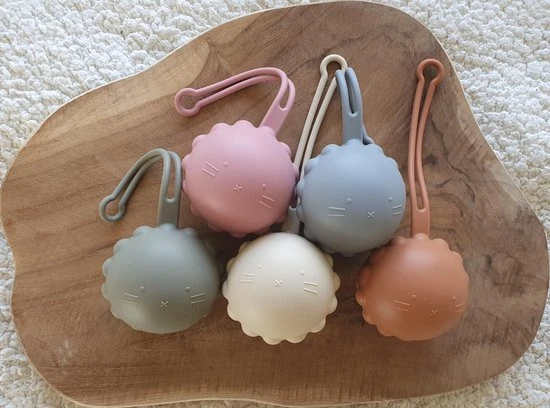 Hete verkoop ???? My-Sunshine Speenhouder Zand - Fopspeen Opbergen In Een Makkelijk Speendoosjes - Siliconen Speenkoord Houder Voor Fopspeen ????