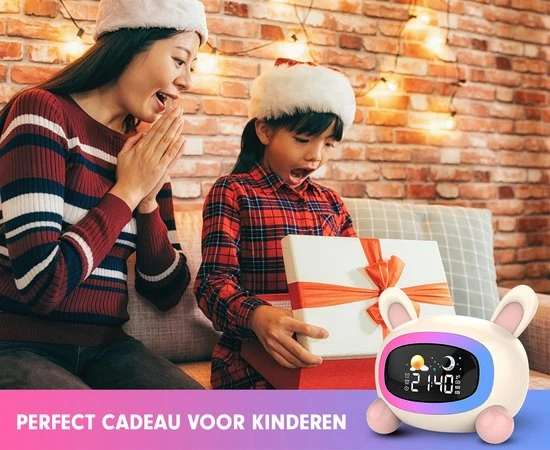 Korting ✨ Westhome Slaaptrainer Voor Kinderen - Kinderwekker Met Nachtlampje - Konijn ???? - Afbeelding 5
