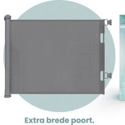 Top 10 ???? L.O.B. GOODS Luxe Oprolbaar Traphekje Grijs - Kinderhekje Voor Baby - Hondenhek - Veiligheidshek - Huisdieren - Oprolbaar Deurhekje - 86x150 Cm ????