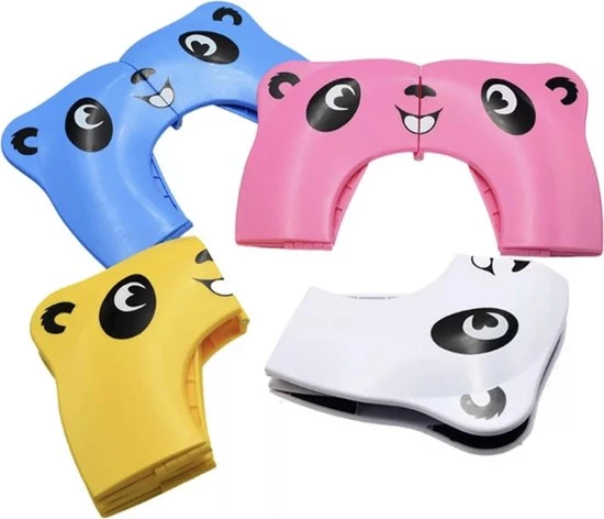 Flash-uitverkoop ???? Repus - Panda Toiletbril - Opvouwbaar In Opberg Tasje - Voor Kinderen - WC Bril Verkleinen - Zindelijkheidstraining - Wit ❤️ - Afbeelding 4