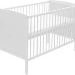 Beste Pirce ???? Cabino Baby Bed / Ledikant Dicht Luxe Met Verstelbare Bodem - Wit 60 X 120 Cm ⭐