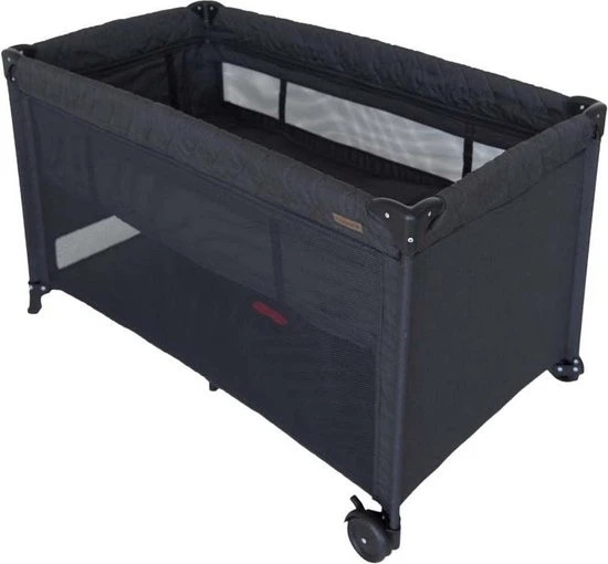 Beste Verkoop ???? Pr?natal Pr Natal Luxe Campingbedje Met Draagtas En Bodemverhoger - Zwart - 120 X 60 Cm ???? - Afbeelding 2