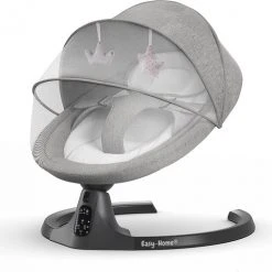 Begroting ???? Merkloos Easy-Home - Elektrische Wipstoel - Babyschommel - Baby Swing - Incl Tafel - Bluetooth - White Noise - 20kg ????