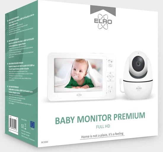Goedkoopste ???? ELRO BC2000 Babyfoon Premium - Met 12,7 Cm Monitor Full HD - Pan/Tilt Camera ???? - Afbeelding 8