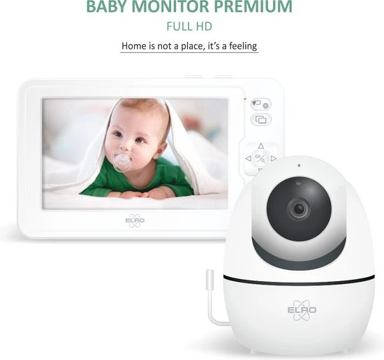 Goedkoopste ???? ELRO BC2000 Babyfoon Premium - Met 12,7 Cm Monitor Full HD - Pan/Tilt Camera ???? - Afbeelding 2