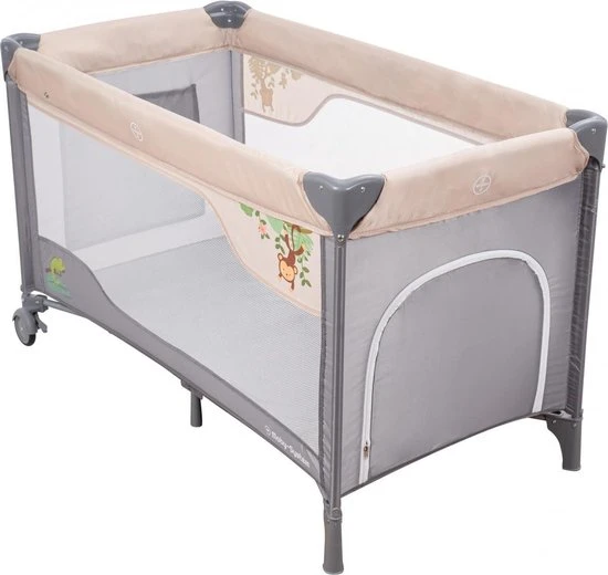 Korting ???? Moby-System Moby System Campingbedje - Reisbedje Baby - Met Matras Commode Bodemverhoger En Klamboe - Inklapbare Box ???? - Afbeelding 5