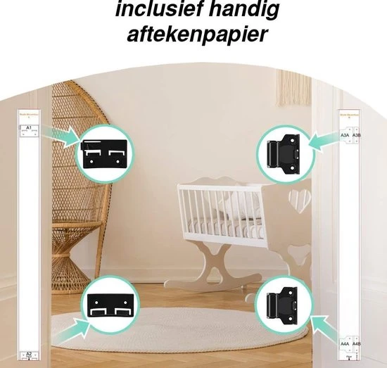 Coupon ✔️ Rudolphy - Oprolbaar Traphekje - Veiligheidshekje - Luxe Aluminium - Wit ???? - Afbeelding 5