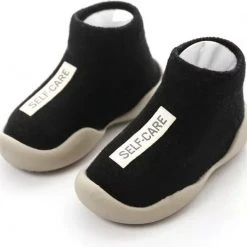 Uitgang ???? Merkloos Antislip Baby Schoentjes - Eerste Loopschoentjes – Completebabyuitzet - Maat 22,5 - 12-18 Maanden - 13.5 Cm - Zwart ????