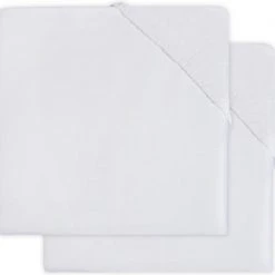 Flash-uitverkoop ❤️ Jollein Baby Hoeslaken Boxmatras Jersey 75x95cm - Wit - 2 Stuks ????