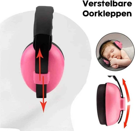 Kopen ???? Buxibo Baby Gehoorbescherming - Oorkap Voor Baby En Kleuter (0-3 Jaar) - Met Zachte Oorkussens - Roze ???? - Afbeelding 4