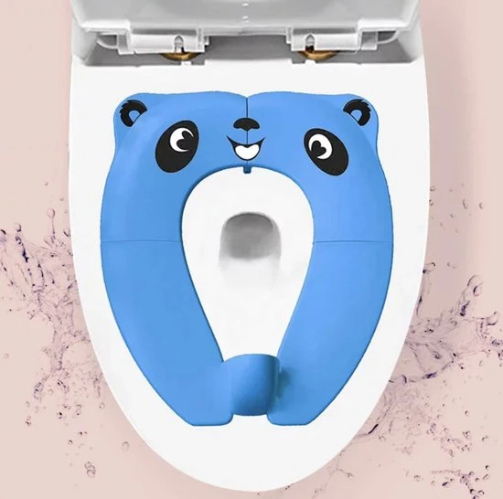 Flash-uitverkoop ???? Repus - Panda Toiletbril - Opvouwbaar In Opberg Tasje - Voor Kinderen - WC Bril Verkleinen - Zindelijkheidstraining - Wit ❤️ - Afbeelding 3