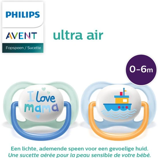Groothandel ???? Philips Avent Ultra Air-fopspeen SCF080/01 - Fopspeen - 0-6 Maanden - 2 Stuks ???? - Afbeelding 12