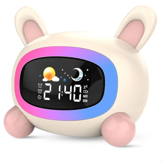 Korting ✨ Westhome Slaaptrainer Voor Kinderen - Kinderwekker Met Nachtlampje - Konijn ????