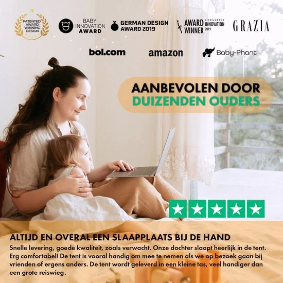 Kopen ???? Deryan Peuter Luxe Campingbedje Inclusief Zelfopblaasbare Matras - Ocean ⭐ - Afbeelding 8