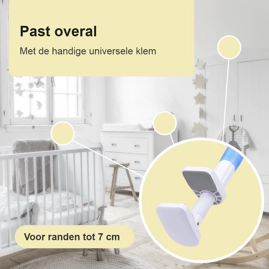Korting ???? Lynnz® Babyfoon Houder Universeel - Inclusief Slabbetje - Houder Babyfoon Met Camera - Baby Foon - Standaard - Babyfoonhouder - Camera Statief - Verstelbaar ???? - Afbeelding 3