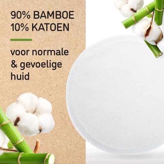 Kopen ❤️ Nutty Green Hypoallergeen Bamboe Zoogcompressen - 12 Stuks ???? - Afbeelding 5