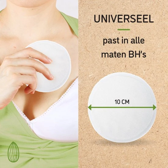 Kopen ❤️ Nutty Green Hypoallergeen Bamboe Zoogcompressen - 12 Stuks ???? - Afbeelding 6