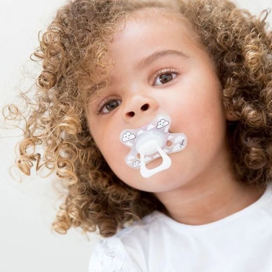 Goedkoopste ???? Difrax Fopspeen 18+ Maanden Dental - Glow In The Dark - Orthodontische Speen - 1 Stuk ???? - Afbeelding 3