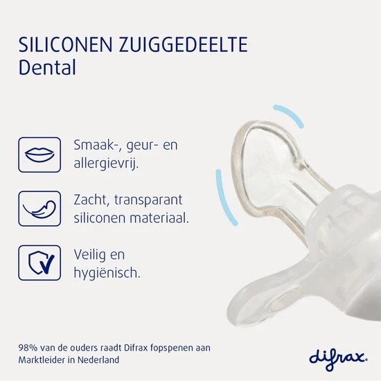 Goedkoopste ???? Difrax Fopspeen 18+ Maanden Dental - Glow In The Dark - Orthodontische Speen - 1 Stuk ???? - Afbeelding 10