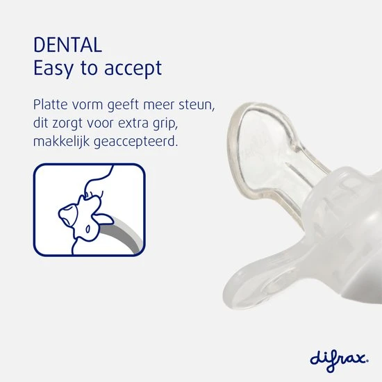Goedkoopste ???? Difrax Fopspeen 18+ Maanden Dental - Glow In The Dark - Orthodontische Speen - 1 Stuk ???? - Afbeelding 12