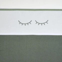 Begroting ⭐ Meyco Sleepy Eyes Ledikant Laken - Forest Green - 100x150cm ????
