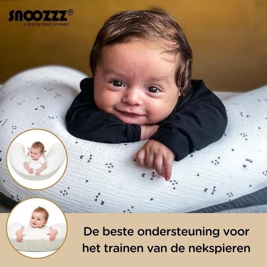 Groothandel ???? Snoozzz Voedingskussen Zwangerschapskussen Zijslaapkussen - Met Extra Zachte Afneembare Hoes - 185 Cm - Dots Met Zachte Teddy ???? - Afbeelding 5